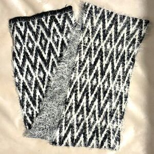 *2 for $10* / Ricki's Fuzzy Geometric Black & White Scarf